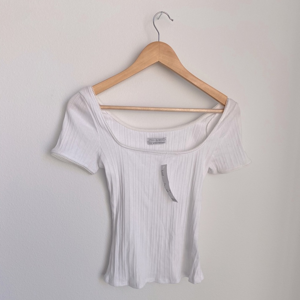 Urban Outfitters fitted white top